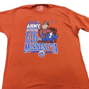 New York Mets Shirt Mens 2XL Orange MLB Baseball The 7 Line Army 2023 Tee